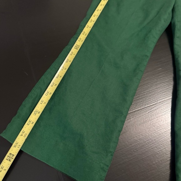 J. Crew Kelsey Green Wide-Leg Pants - Picture 2 of 7